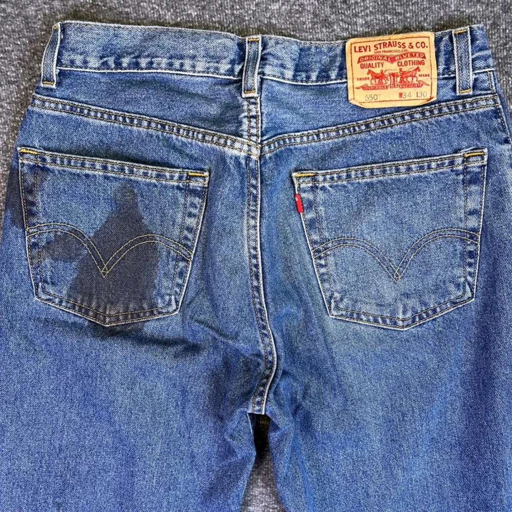 VTG Y2K Levis 550 Jeans Mens 34x30 Relaxed Tapered‎ Casual Baggy Denim Retro